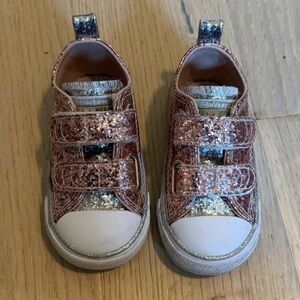 Converse Chuck Taylor All Stars Pink Glitter Toddler Girls